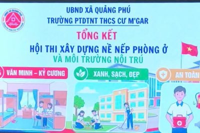 SÔI NỔI HỘI THI XÂY DỰNG NỀ NẾP PHÒNG Ở VÀ MÔI TRƯỜNG NỘI TRÚ NĂM HỌC 2025 – 2026